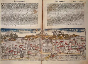 Woodcuts Prints: Venice. Illustration from the 'Libro del Sarto' (1555-1580)