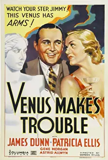 Glass Prints: VENUS MAKES TROUBLE, from left: James Dunn, Patricia Ellis, 1937