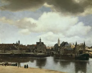 VERMEER, Johannes (1632-1675). View on Delft. 1660 - 1661. Baroque art. Oil on canvas. NETHERLANDS. The Hague. Mauritshuis. AISA/Everett Collection**US SALES ONLY**