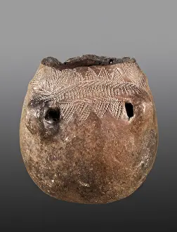 Prehistory Prints: Vessel with cardial decoration