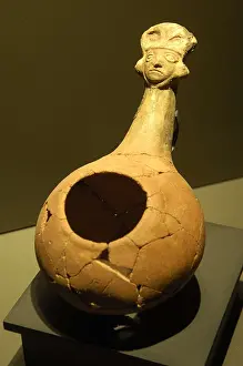 Pre Columbian Prints: Vessel for liquid offerings (3rd c)