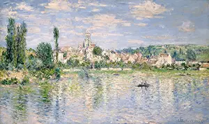 Shore Prints: Vetheuil in Summer, by Claude Monet, 1880, French impressionist painting, oil on canvas