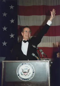 Vice Presidents Prints: Vice President Bush addresses the Young Republicans early in the 1984 presidential campaign