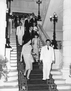 Images Dated 6th March 2012: Vice President Johnson in South Vietnam