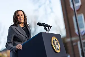 Asian American Prints: Vice President Kamala Harris delivers remarks on voting rights at Morehouse College in Atlanta