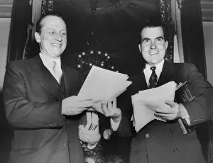 Californians Prints: Vice President Richard Nixon and Republican Senate Majority leader William F