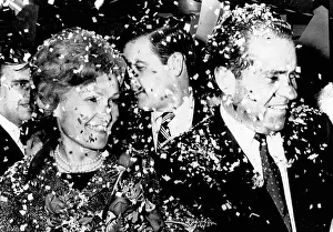 New Hampshire Prints: Former Vice President Richard Nixon and wife Pat at a victory party