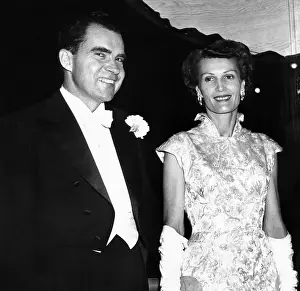 Evening Gowns Prints: Vice President Richard and Patricia Nixon at pre-inauguration festivities