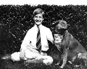 Spiro Prints: Vice President Spiro Agnew, at the age of 10 with his pet dog Frisky