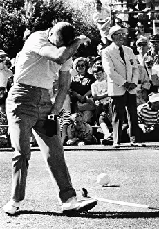 Spiro Prints: Vice President Spiro Agnew hides his face in mock shame after