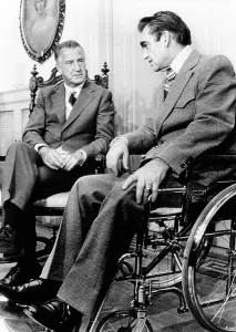 Spiro Prints: Vice President Spiro Agnew visits with right wing