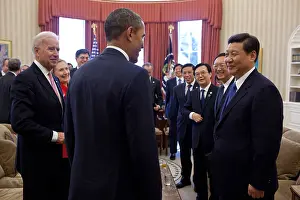 Vice Presidents Prints: Vice President Xi Jinping headed the Chinese delegation meeting with President Obama