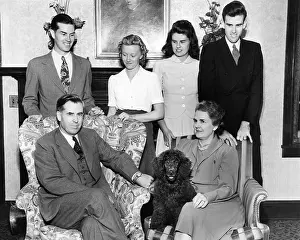 Iowa Prints: Vice Presidential nominee Henry Wallace with his family in Des Moines