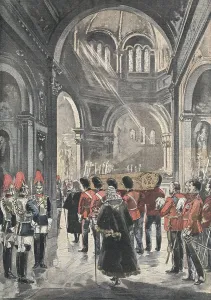 Guard Prints: Victoria (1819-1901). Funerals of the queen Victoria in the Frogmore Mausoleum