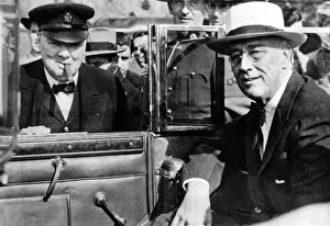 Quebec Prints: Victory is everywhere, said Winston Churchill as he greeted President Franklin Roosevelt