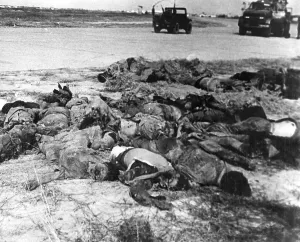 Casualty Prints: Vietnam War-Tet Offensive. Viet Cong dead after a Tet Offensive attack on the perimeter of Tan Son Nhut Air Base