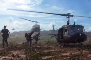 Mission Prints: Vietnam War, UH-1D helicopters airlift members of the 2nd Battalion