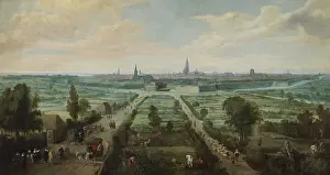 Antwerp Prints: View of Antwerp, by Jan Wildens, 1656, Dutch painting, oil on canvas