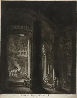 Gbcfa Prints: View of the Bacchus temple in Rome