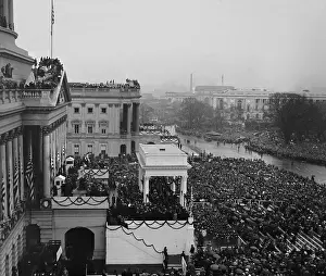 Lcgr1512 Prints: View of the Capitol and crowds at the Inauguration of Herbert Hoover