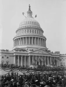 Garlands Prints: View of the Capitol and crowds at President Woodrow Wilsons second Inauguration
