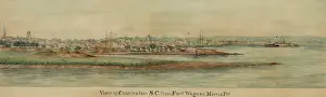 Boats Prints: View of Charleston, South Carolina from Fort Wagner