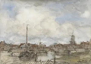Brush Prints: View of a City, by Jacob Maris, c