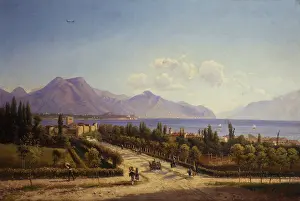 Lacustrine Prints: View of the Garda Lake, by Ercole Calvi