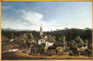 Idyllic Prints: View of Gazzada, by Bernardo Bellotto