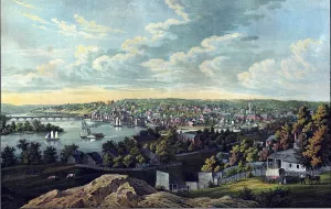 District Of Columbia Prints: View of Georgetown, in Washington, D.C. in 1855