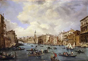 Work Prints: View of Grand Canal, by Unknown Venetian Artist
