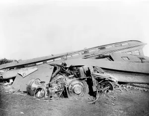 Accident Prints: View of the great railroad wreck