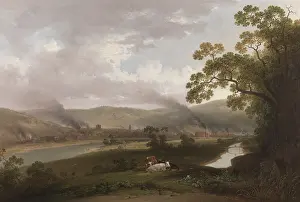 Mills Prints: View on the Kiskiminetas River in Western Pennsylvania