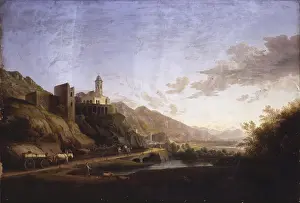 Cart Prints: View of Our Lady of Sassella on the road Stelvio (Veduta della Madonna della Sassella sulla strada dello Stelvio)