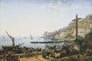 Donkey Prints: View of Mergellina (Veduta di Mergellina)