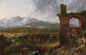 Shepherd Prints: A VIEW NEAR TIVOLI, by Thomas Cole, 1832, Anglo-American painting, oil on canvas