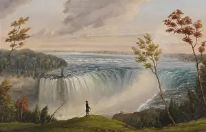 Tourists Prints: View of Niagara Falls and Terrapin Tower from the American Side