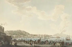 Seaside Prints: View of the Port of Naples from Posillipo