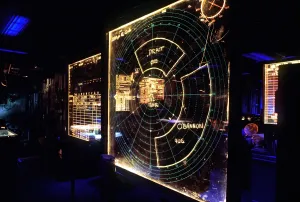 Electronics Prints: View of a radar scope aboard the amphibious assault ship USS NASSAU