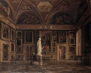Museum Prints: View the Room known as Room of Iliad in Pitti Gallery in Florence