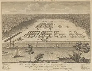 Boats Prints: A View of Savannah as it stood the 29th of March