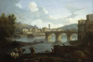 Shepherd Prints: View of the Tiber with the Ponte Rotto
