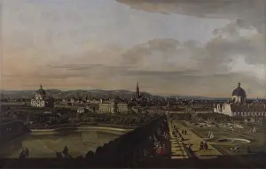 Garden Prints: View of Vienna from the Belvedere