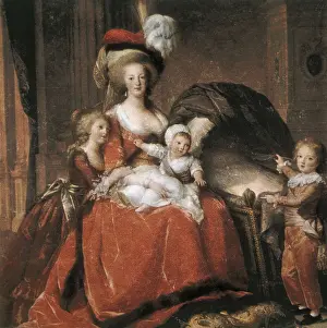 Vigee-Lebrun, Elisabeth (1755-1842). Marie Antoinette and her sons. 1787