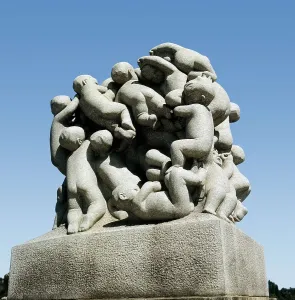 Norge Prints: Vigeland, Gustav (1869-1943). Group of Children