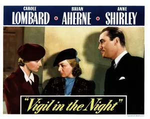 Prints of VIGIL IN THE NIGHT, from left, Carole Lombard, Anne Shirley, Brian Aherne, 1940 November Prints: VIGIL IN THE NIGHT, from left, Carole Lombard, Anne Shirley, Brian Aherne, 1940