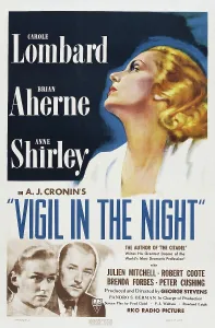 Brian Prints: VIGIL IN THE NIGHT, US poster art, Anne Shirley, Brian Aherne, Carole Lombard, 1940
