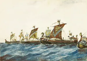 Sail Prints: Viking ships of the king Olaf I of Norway (995-1000)