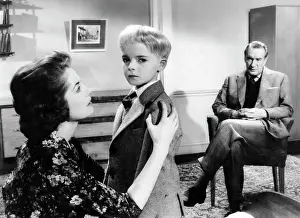 Evil Prints: VILLAGE OF THE DAMNED, from left: Barbara Shelley, Martin Stephens, George Sanders, 1960
