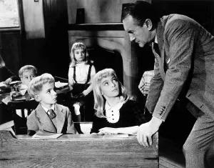 Sanders Prints: VILLAGE OF THE DAMNED, Martin Stephens, June Cowell, George Sanders, 1960